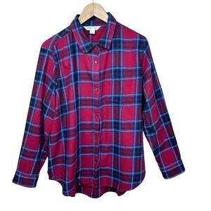OLD NAVY The Classic Shirt Women’s Sz XL Plaid Flannel Button Down Pocket Shirt